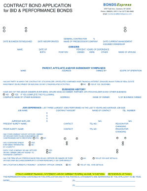 Contractor Application Form