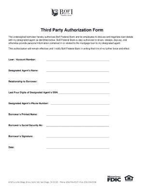 Third Party Authorization Form