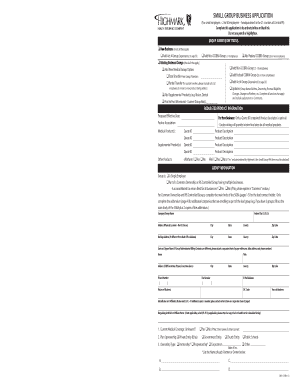 Small Group Business Application Addendum