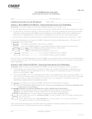 Tax Withholding Election Form