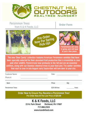 Persimmon Trees Order Form