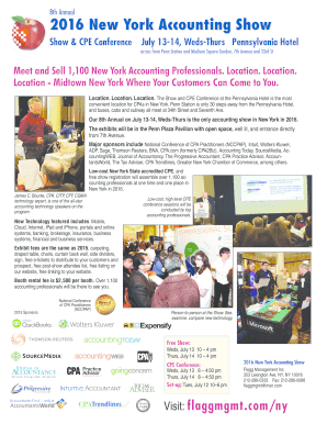 2016 New York Accounting Show Application Form