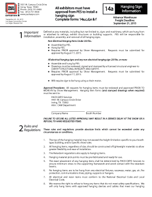 Hanging Sign Approval Form