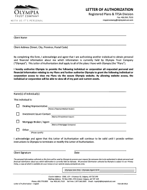 Letter of Authorization