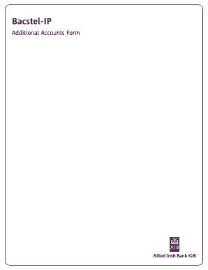 Bacstel-IP Additional Accounts Form