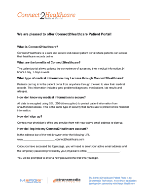 Connect2Healthcare Patient Portal Access Guide