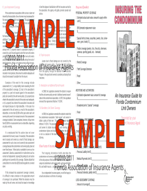 Condominium Insurance Checklist