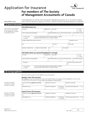 Application for Insurance