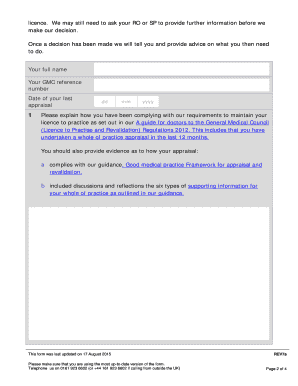 Written Representations Against Licence Withdrawal