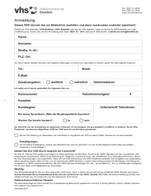 Anmeldung