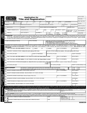 Oregon DMV Title and Registration Application