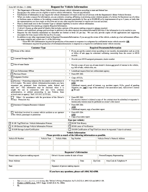 Georgia Request for Vehicle Information