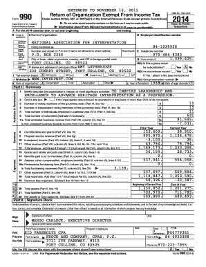 Form 990 Return of Organization Exempt From Income Tax