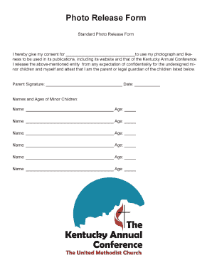 Standard Photo Release Form