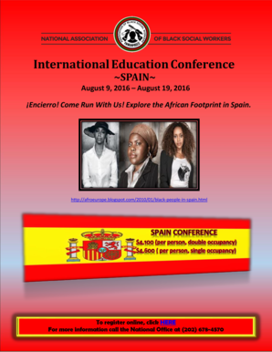 Spain brochure - International Education Conference SPAIN August 9, 2016 August 19, 2016 Encierro - nabsw