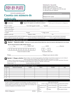 Solicitud y Acuerdo