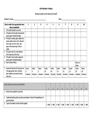 Self Initiation Training Form