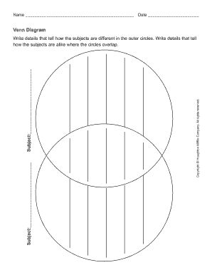 Venn Diagram Worksheet