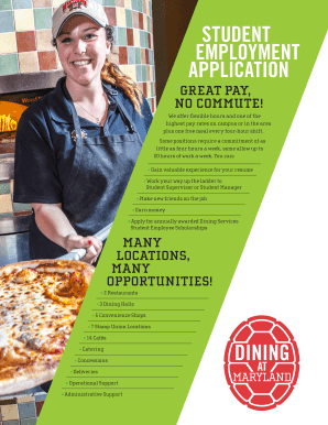 Student Employment Application