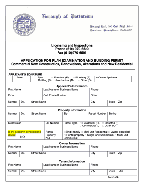 Building Permit Application