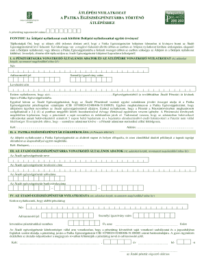 Health Insurance Transfer Declaration