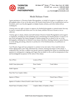 Model Release Form