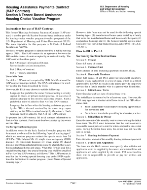 Housing Assistance Payments Contract