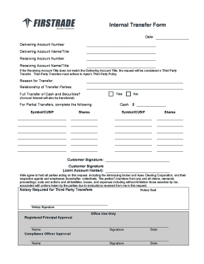 Internal Transfer Form