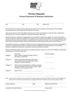 Privacy Request Form