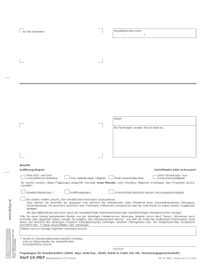 Fragebogen für Gesellschaften