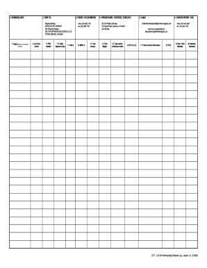 LLS Non Merchandise Shipment Log