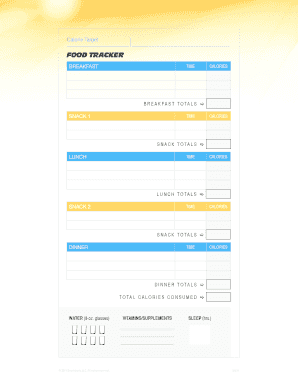 Food Tracker Form