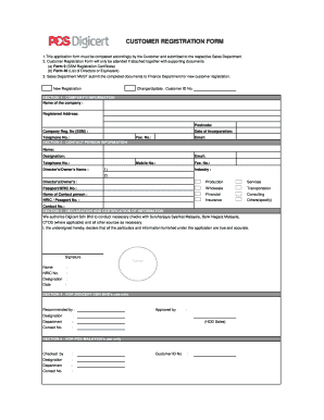 Customer Registration Form
