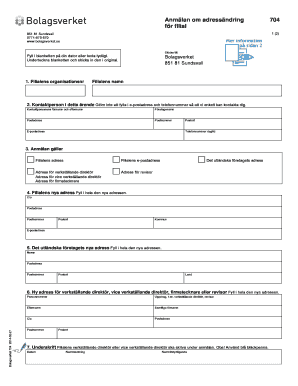 Swedish Branch Address Change Notification
