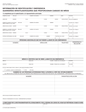 INFORMACIÓN DE IDENTIFICACIÓN Y EMERGENCIA