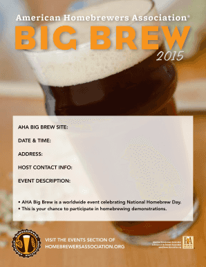 AHA Big Brew Event Registration