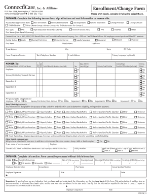 ConnectiCare Health Plan Enrollment Form