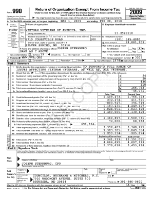 Form 990 Return of Organization Exempt From Income Tax