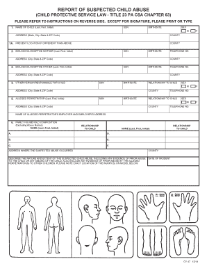 Child Abuse Report Form