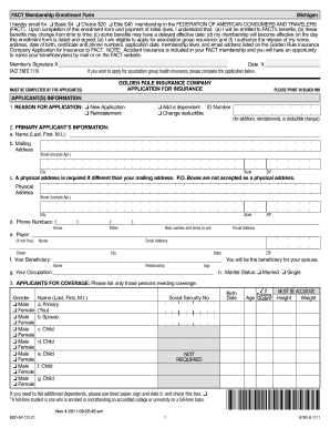 FACT Membership Enrollment Form