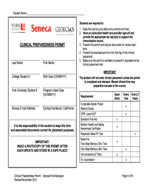 Clinical Preparedness Permit