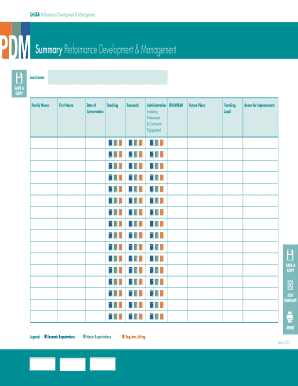 Performance Development & Management Form