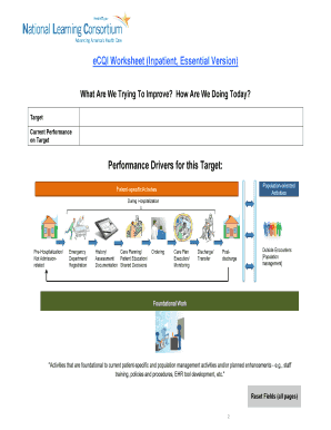 Health IT Quality Improvement Worksheet