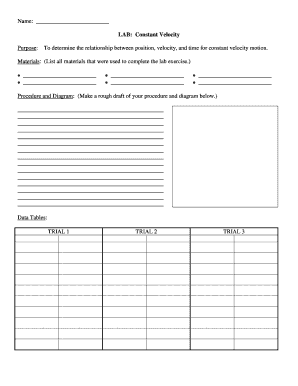 Physics Lab Report Template
