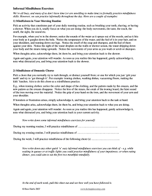 Mindfulness Exercises Guide