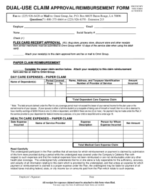 Day Care Expense Reimbursement Form
