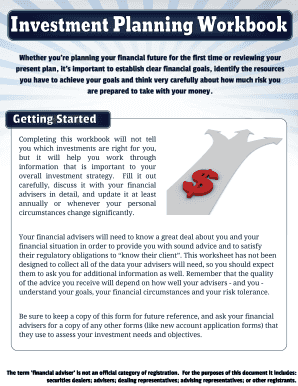 Financial Planning Workbook
