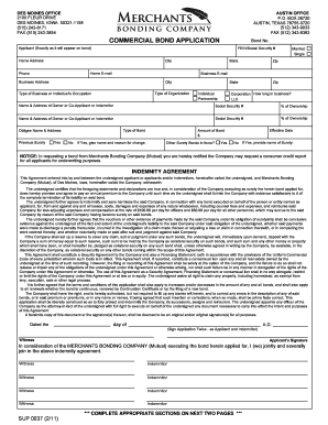 Commercial Bond Application