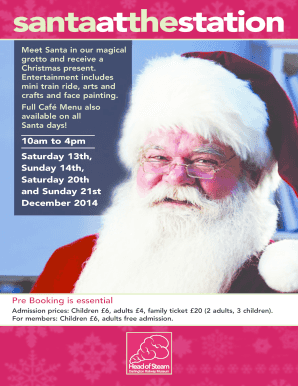 Santa at the Station Booking Form