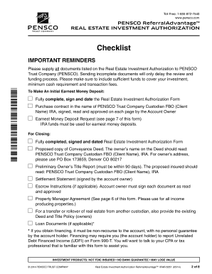 Real Estate Investment Authorization Form
